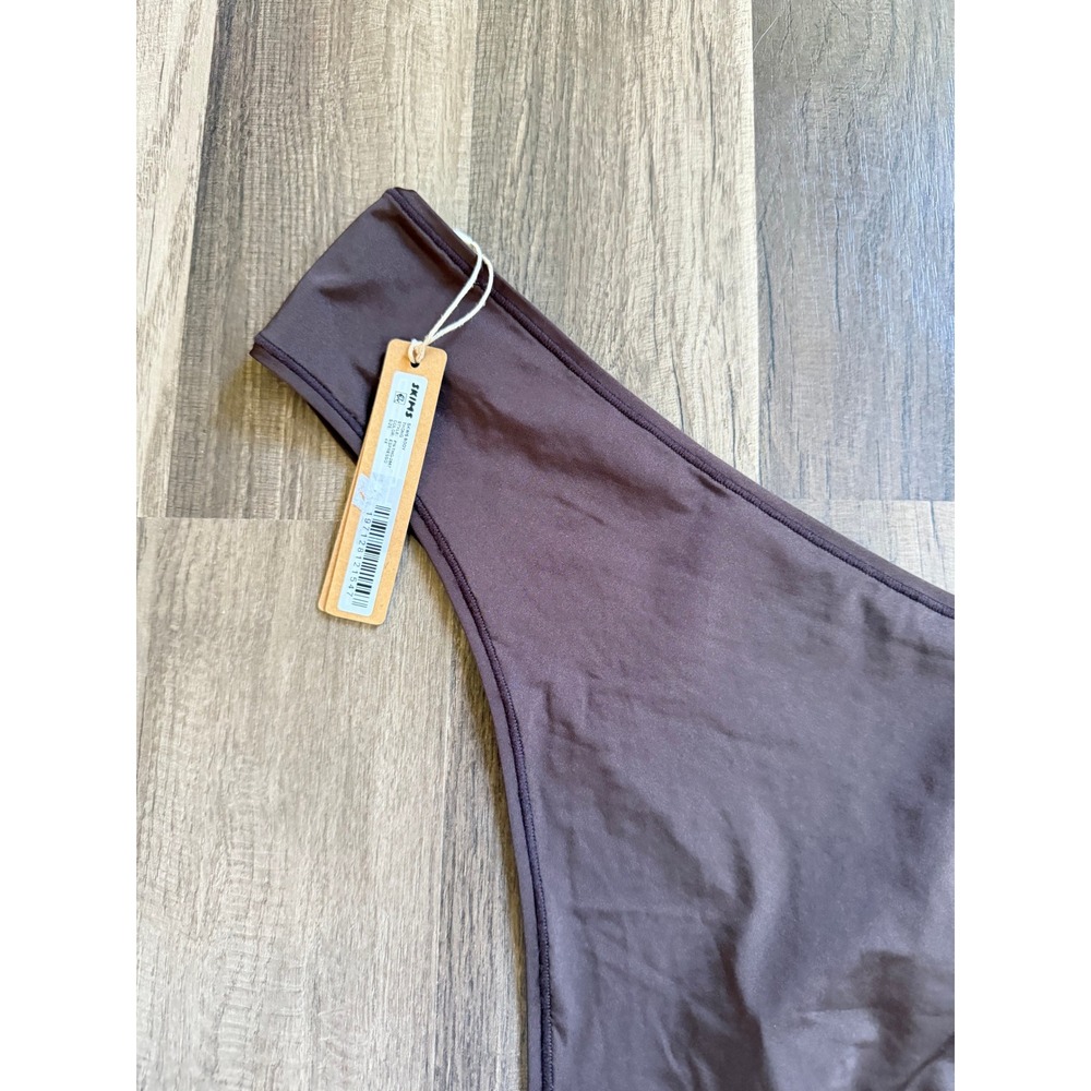 Skims Body Thong Women 4X Espresso Brown NWT PN-THG-2857 Minimalist Seamless - Picture 2 of 5